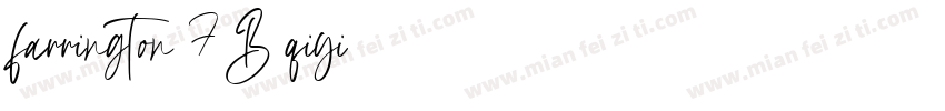 farrington 7B qiyi字体转换
